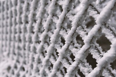Minneapolis Fence Company fencing in winter